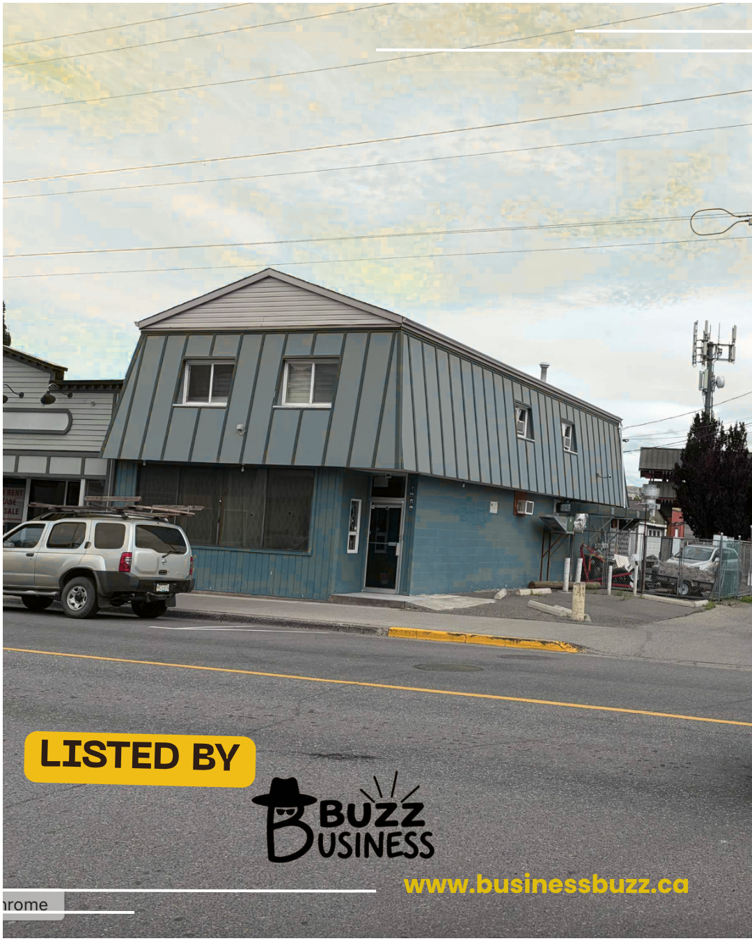 Exterior side view — corner lot